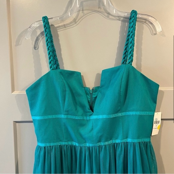 $240 NWT Anthropologie Hutch Sz 12 Square Neck Tulle Maxi Dress Sweetheart Neck - Picture 3 of 10